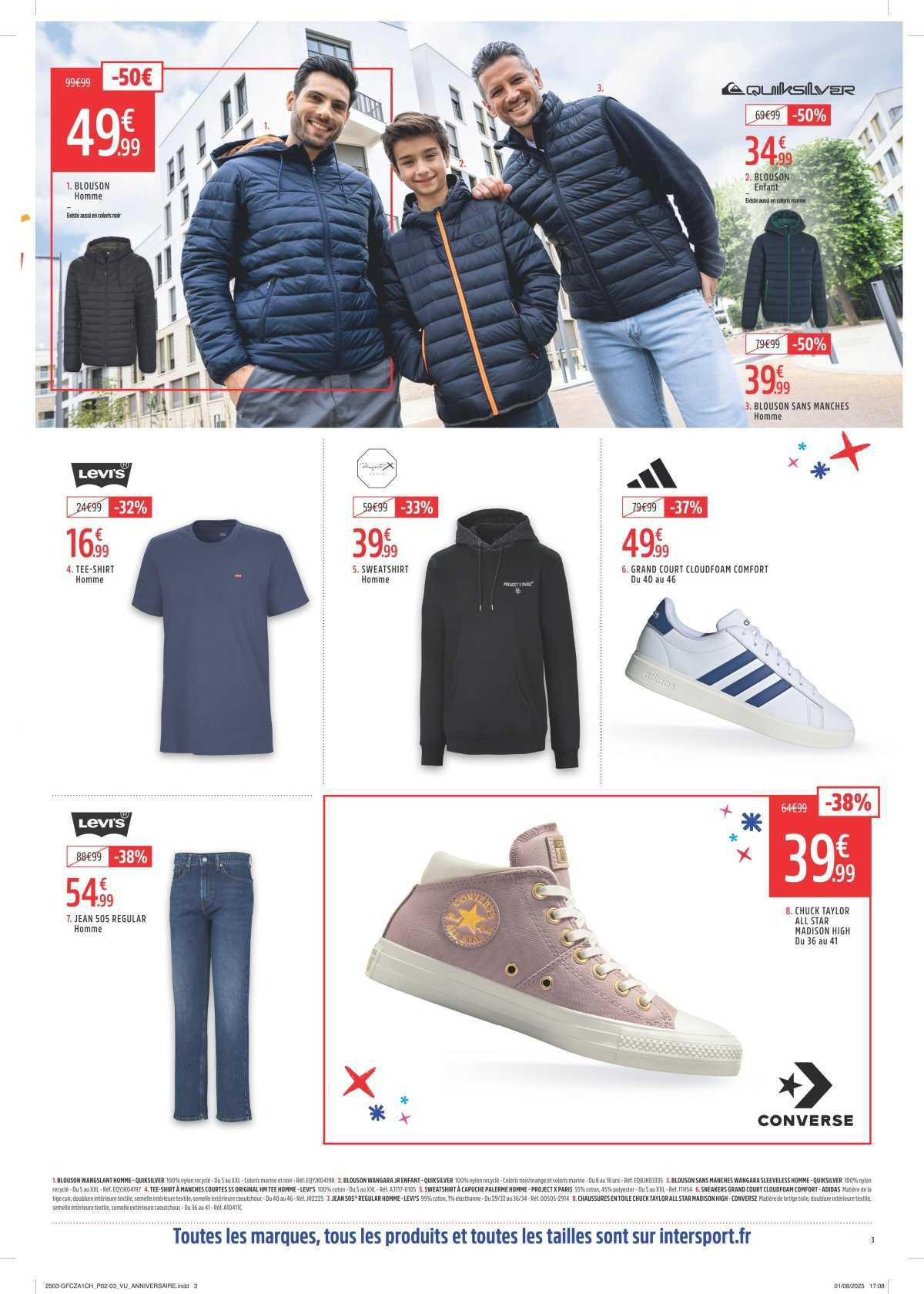 INTERSPORT : Dépliant ' L'ANNIVERSAIRE 100% GAGNANT'