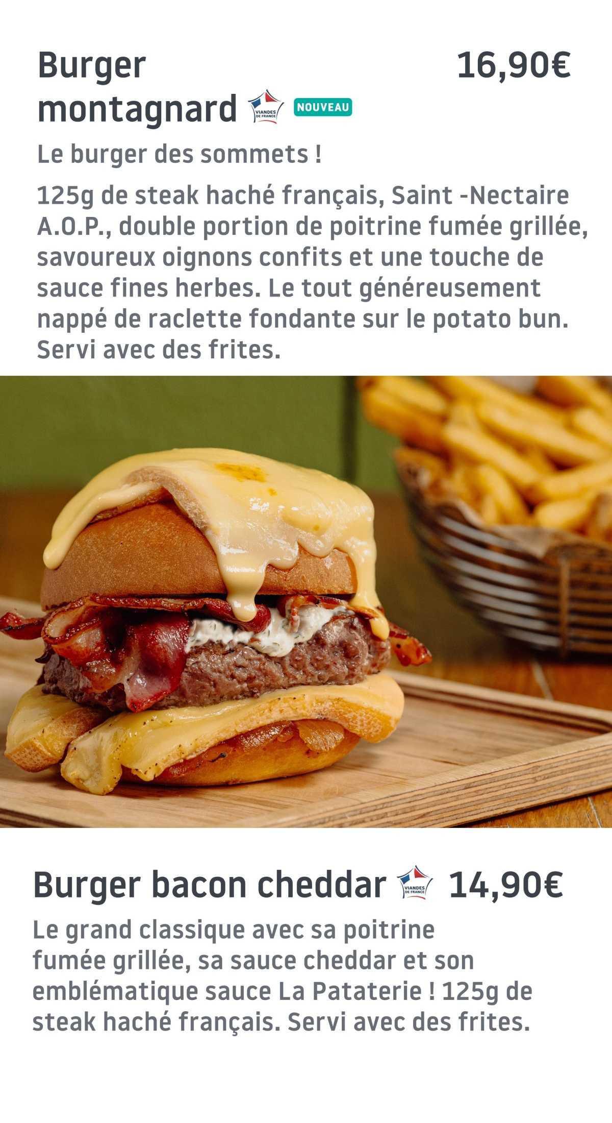 La Pataterie : Carte d'hiver 2025