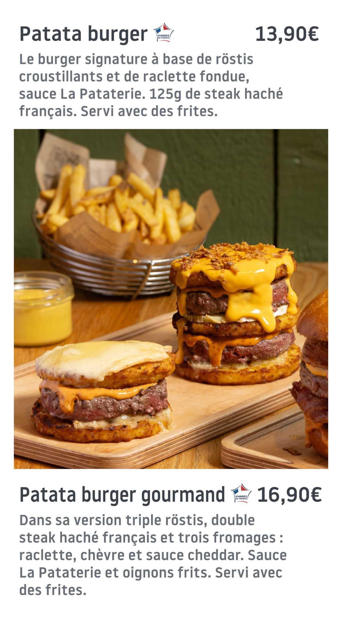 La Pataterie : Carte d'hiver 2025