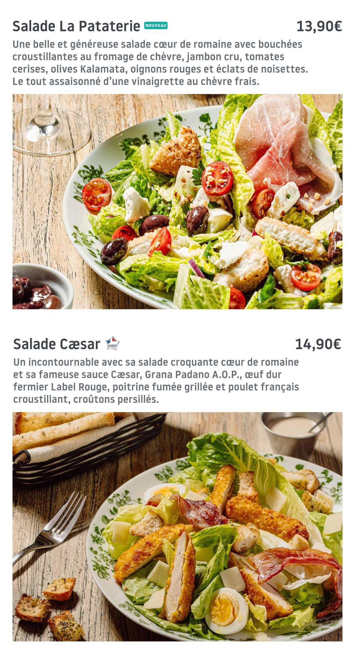 La Pataterie : Carte d'hiver 2025