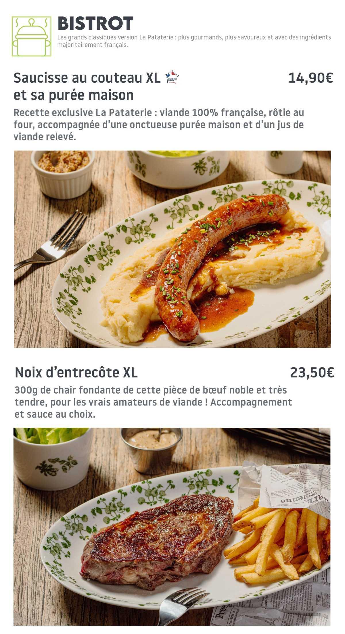 La Pataterie : Carte d'hiver 2025