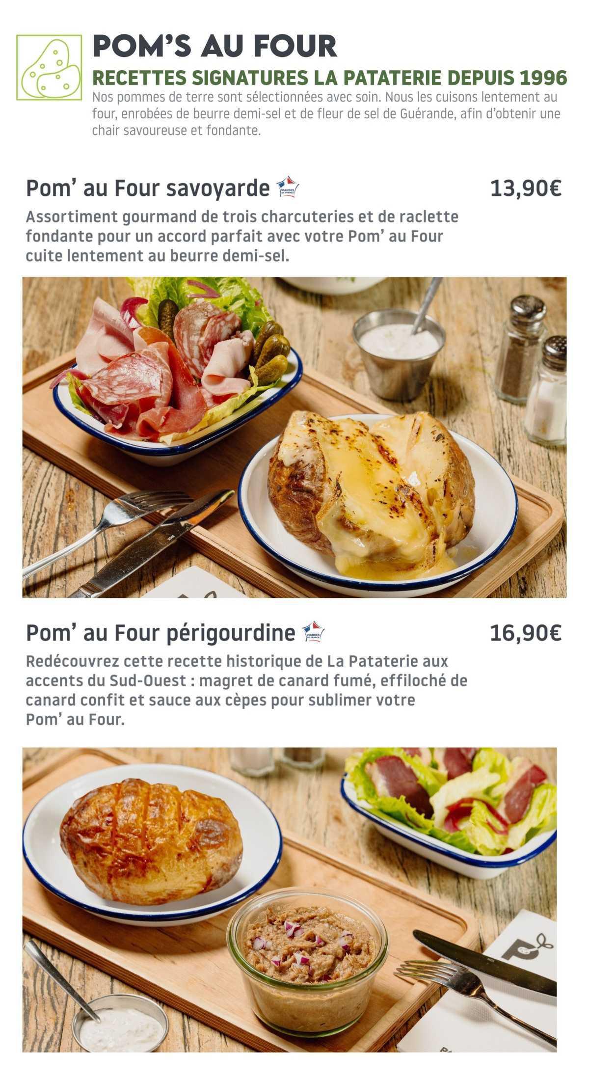 La Pataterie : Carte d'hiver 2025