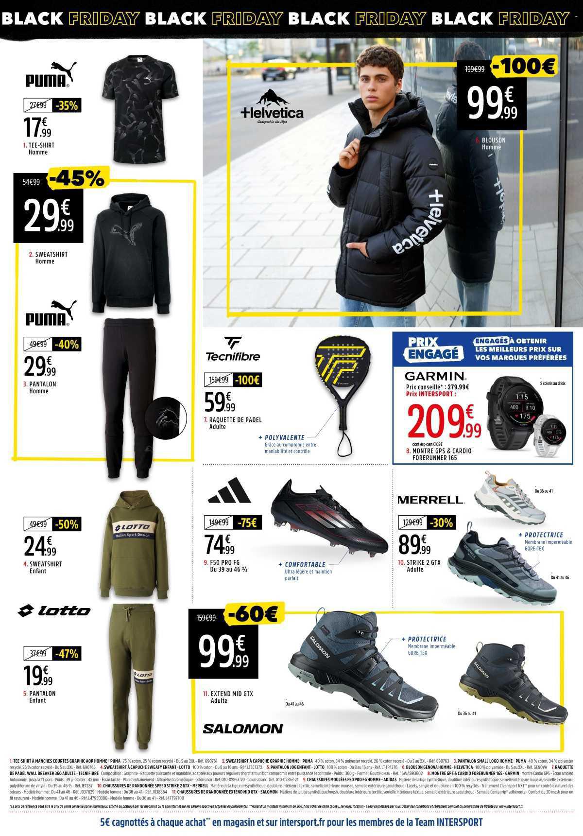 INTERSPORT : Dépliant BLACK FRIDAY