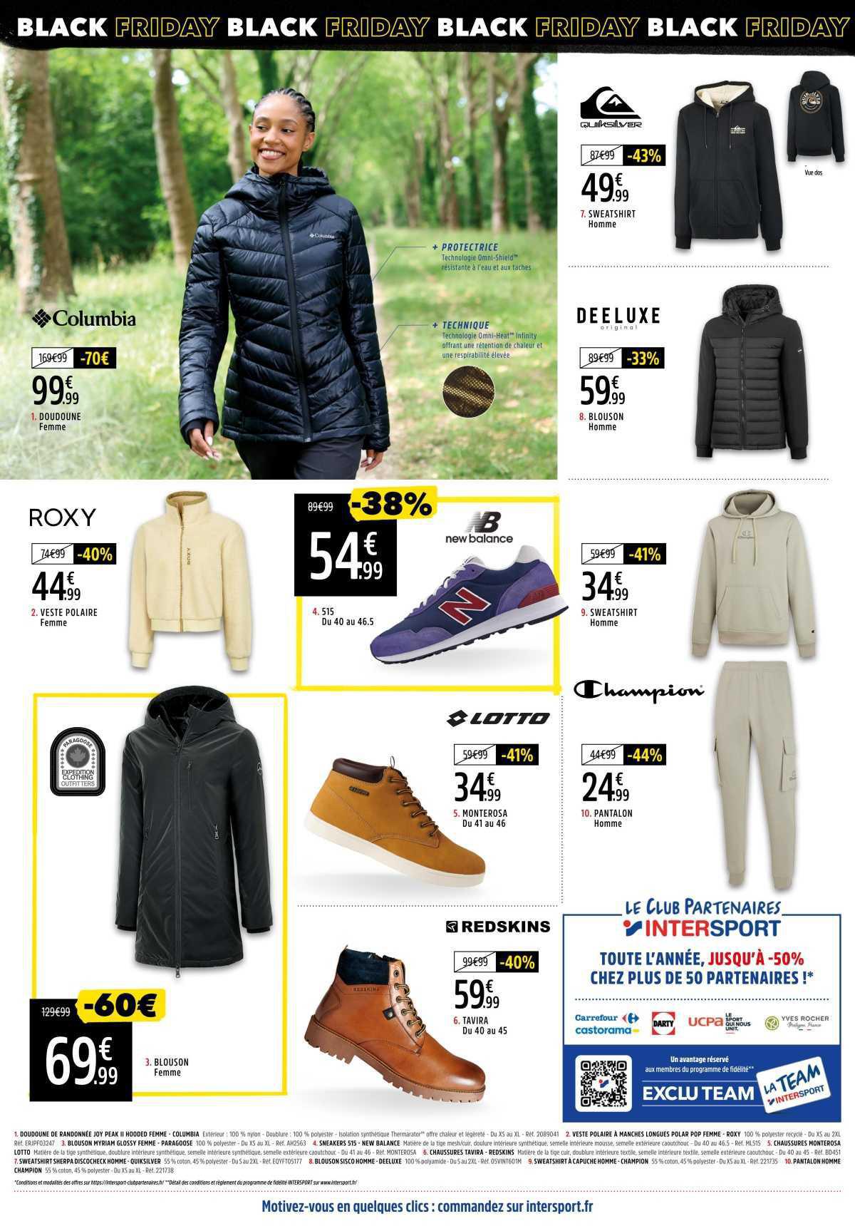 INTERSPORT : Dépliant BLACK FRIDAY