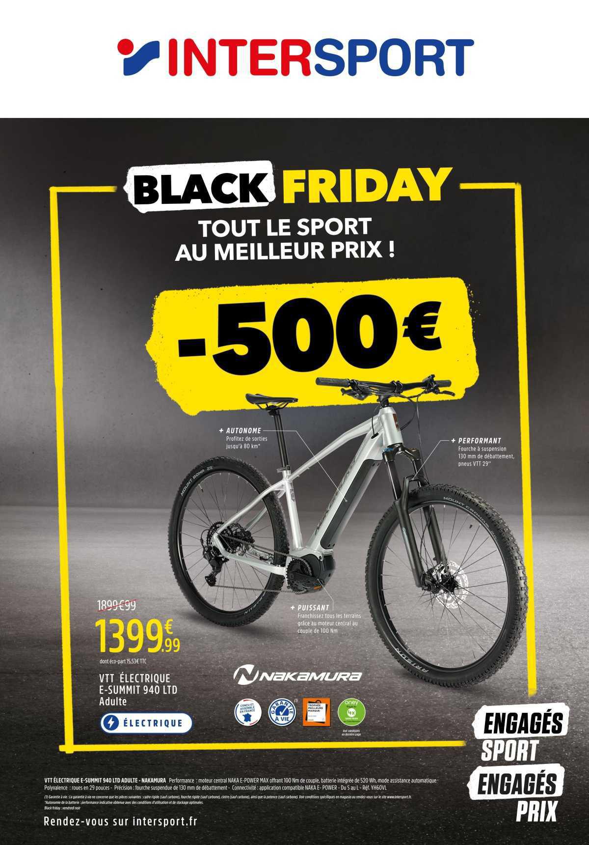 INTERSPORT : Dépliant BLACK FRIDAY