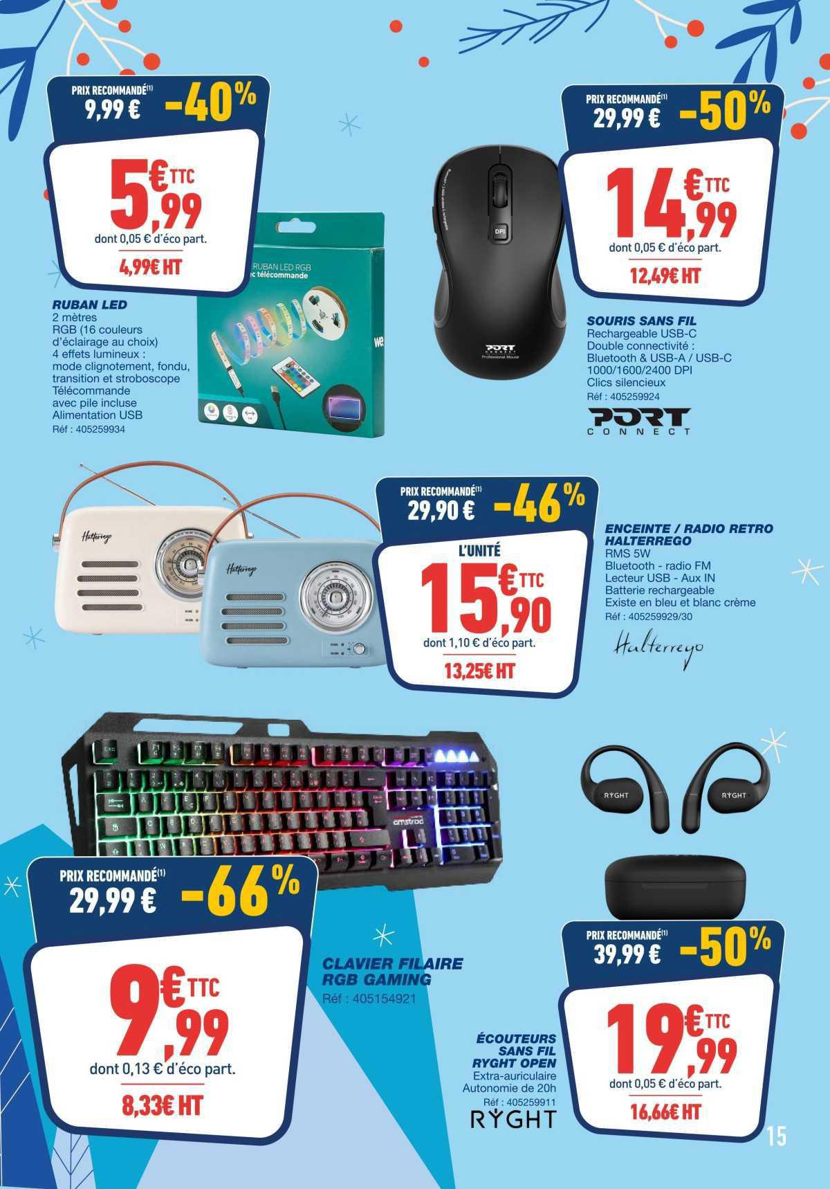 Bureau Vallée : Des Prix Bas plein la Hotte ! Jusqu'au 20 décembre