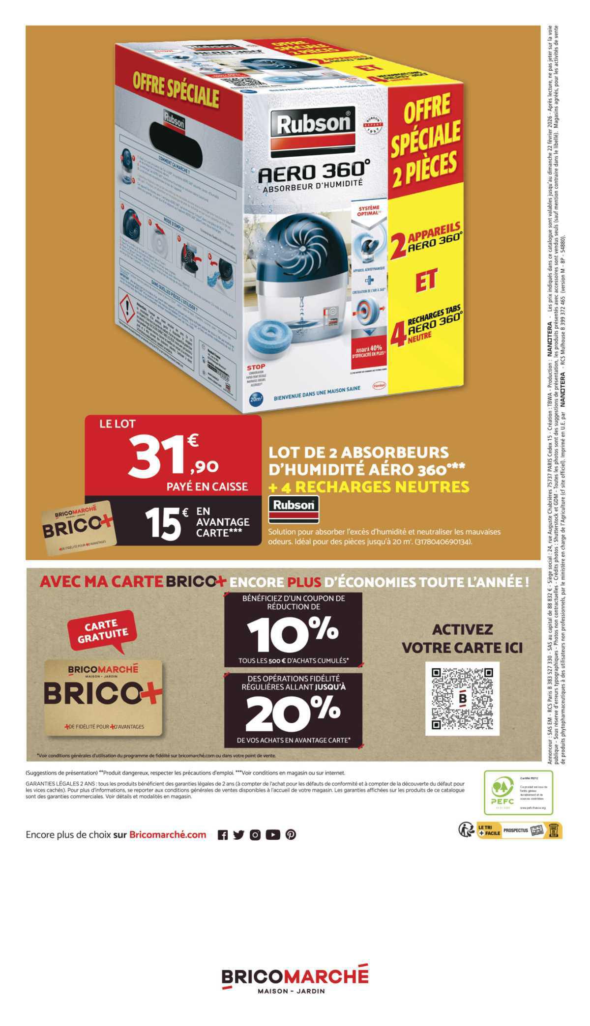 Bricomarché : Les RENDEZ-VOUS Á PRIX TENDANCE du 11 au 21 février