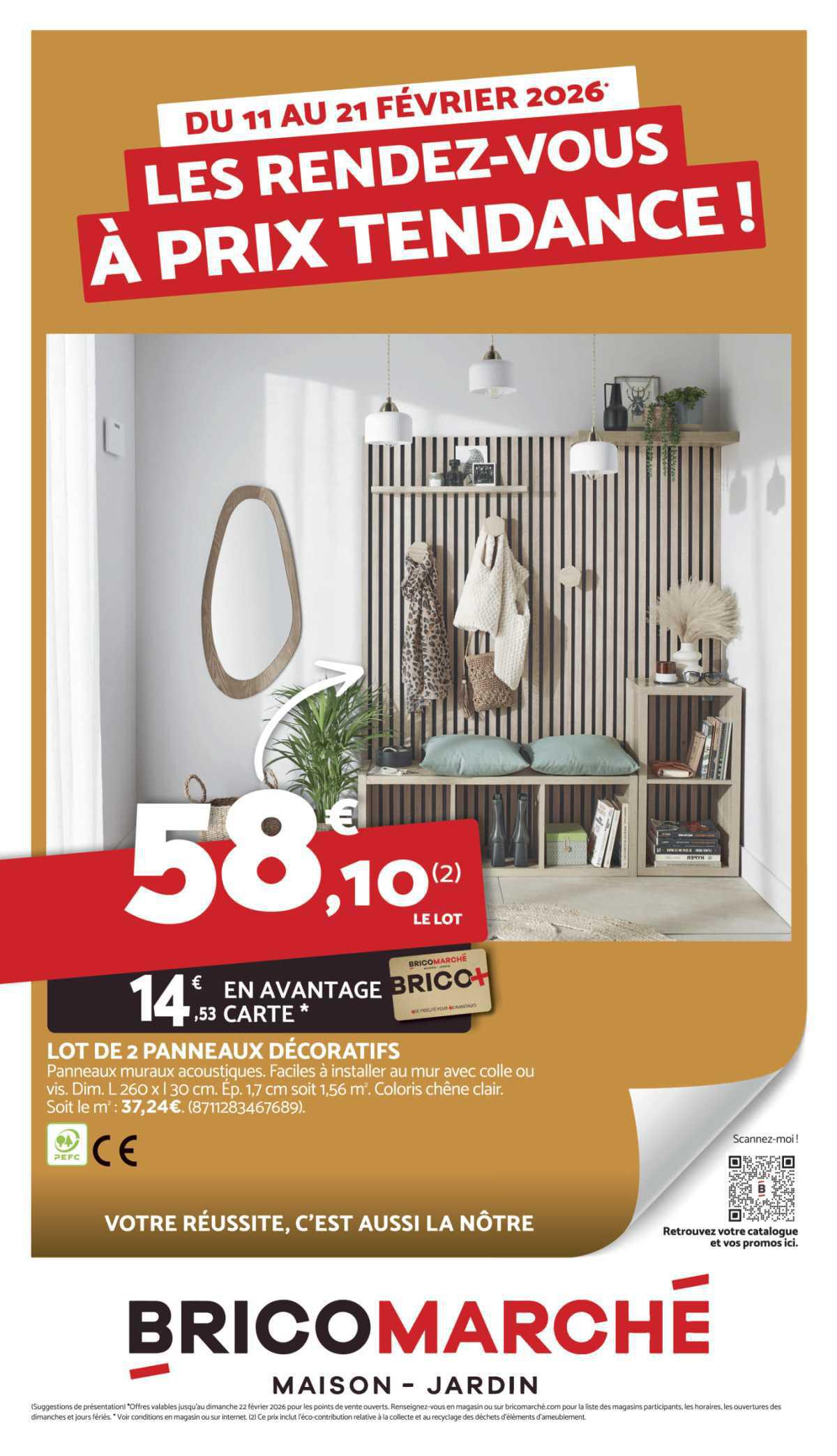 Bricomarché : Les RENDEZ-VOUS Á PRIX TENDANCE du 11 au 21 février