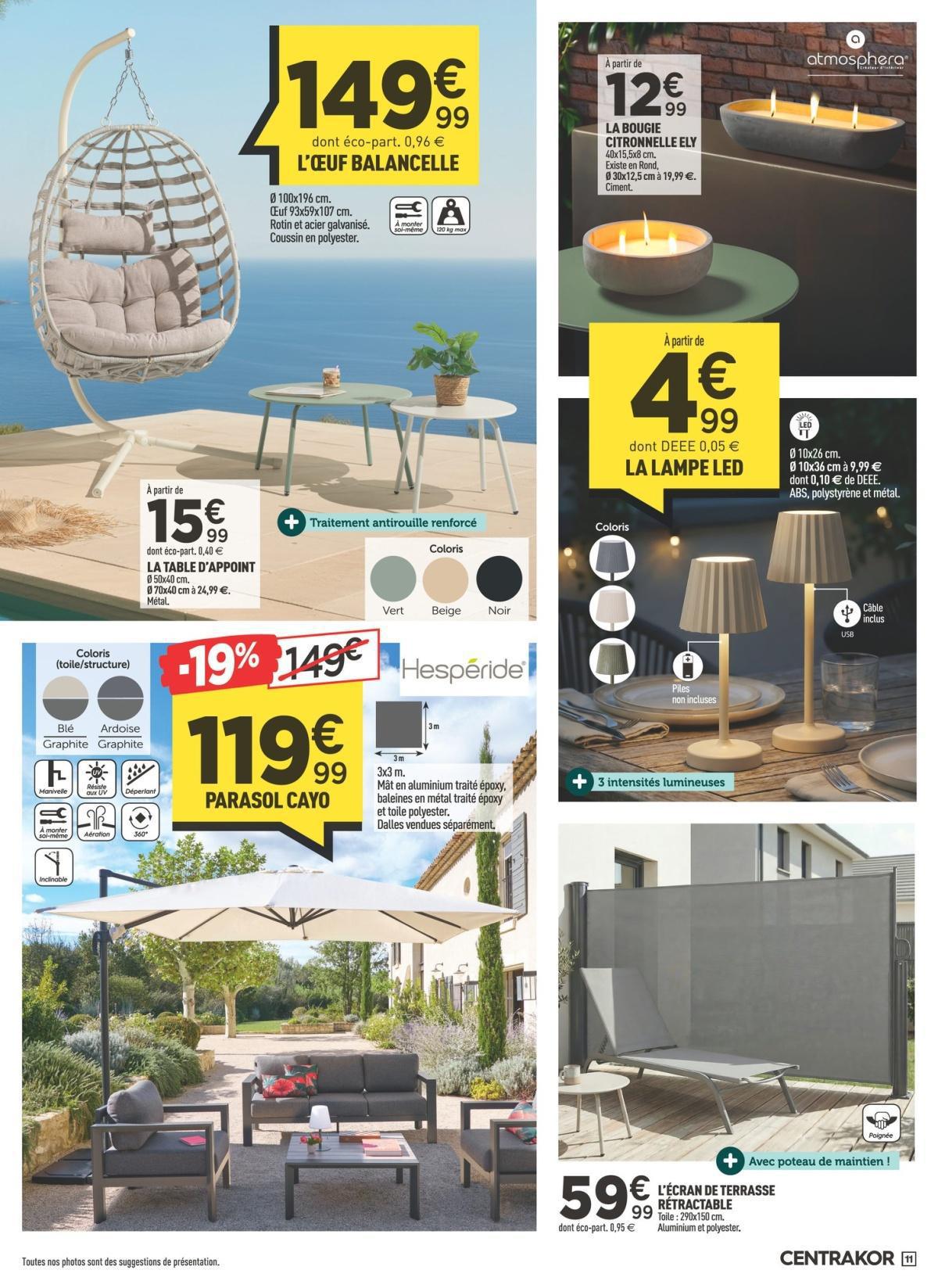 Centrakor : Dépliant 'PLEIN AIR'