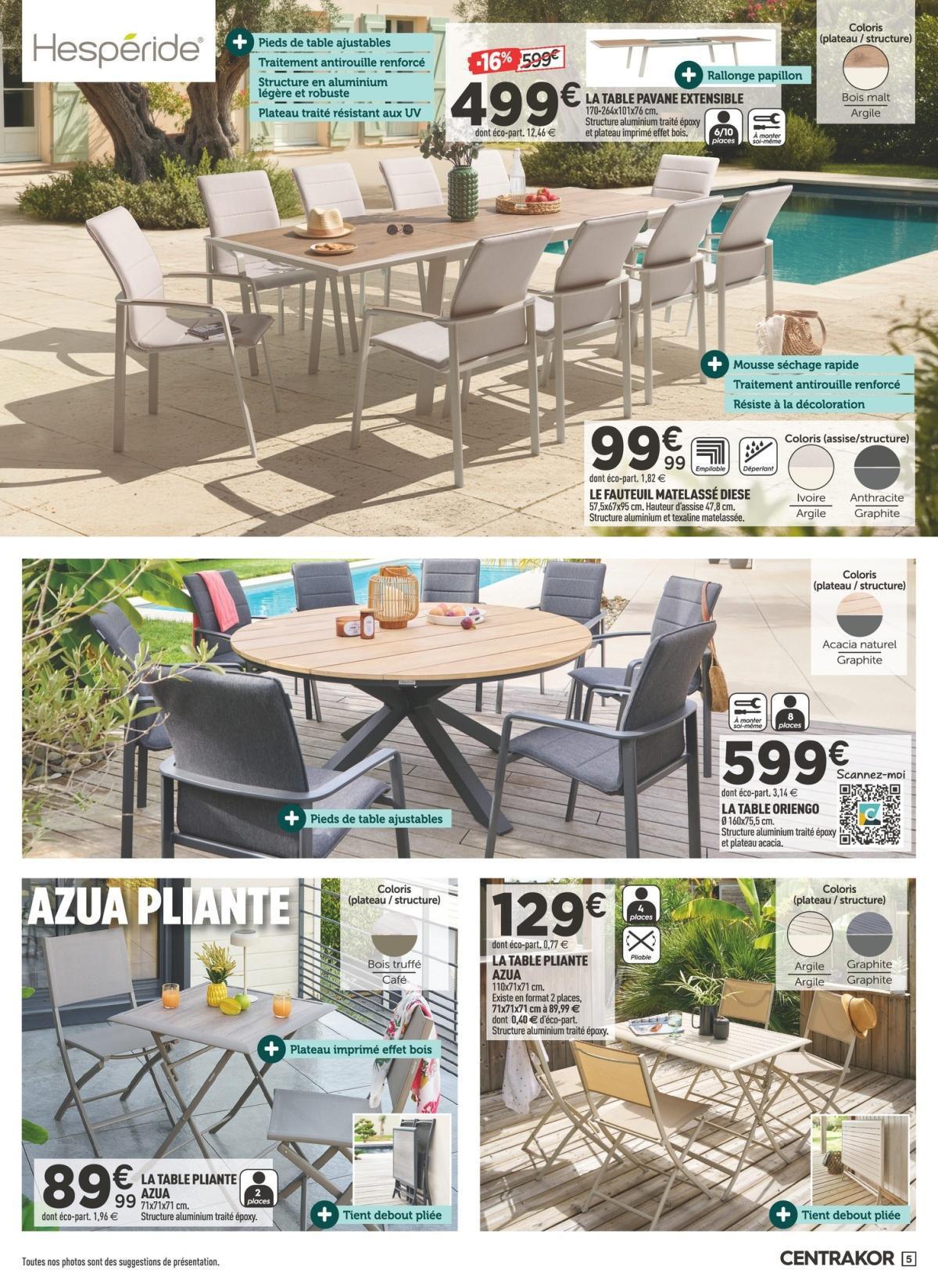 Centrakor : Dépliant 'PLEIN AIR'