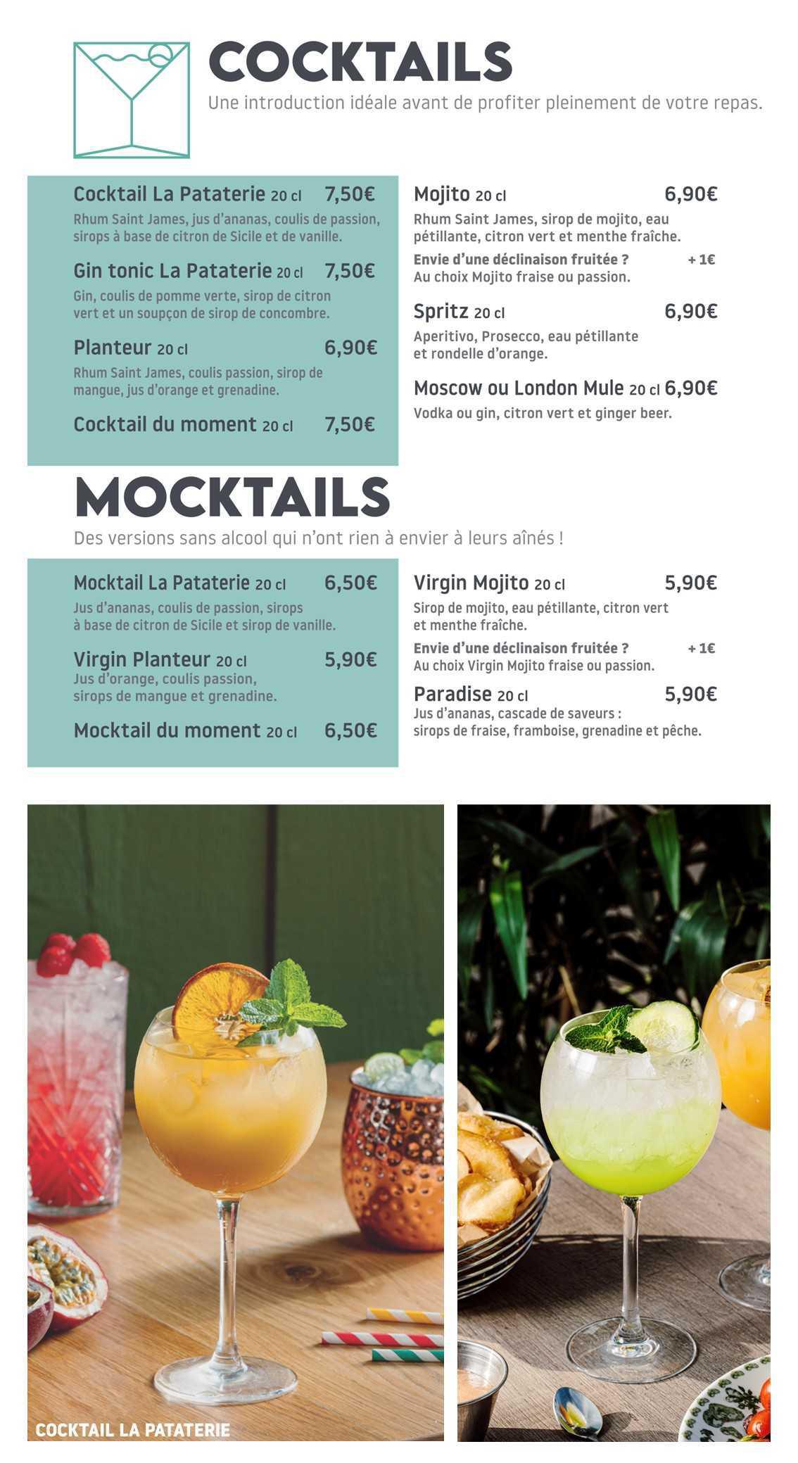 La PATATERIE : Carte Printemps Ete 2026