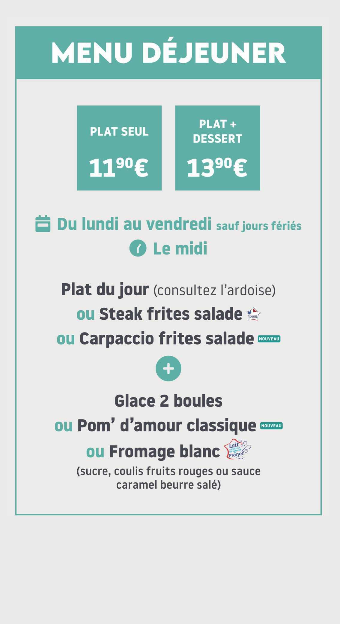 La PATATERIE : Carte Printemps Ete 2026