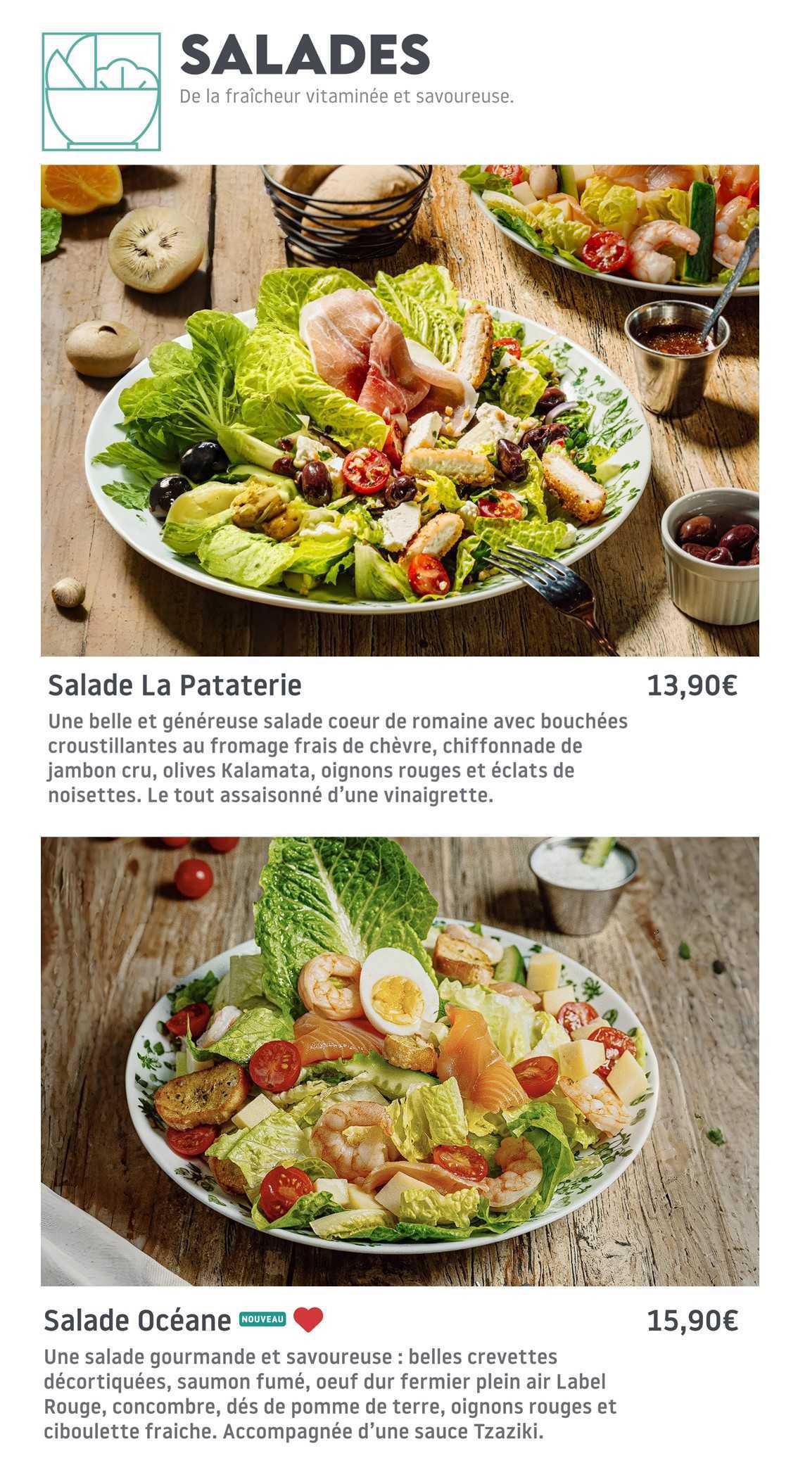 La PATATERIE : Carte Printemps Ete 2026