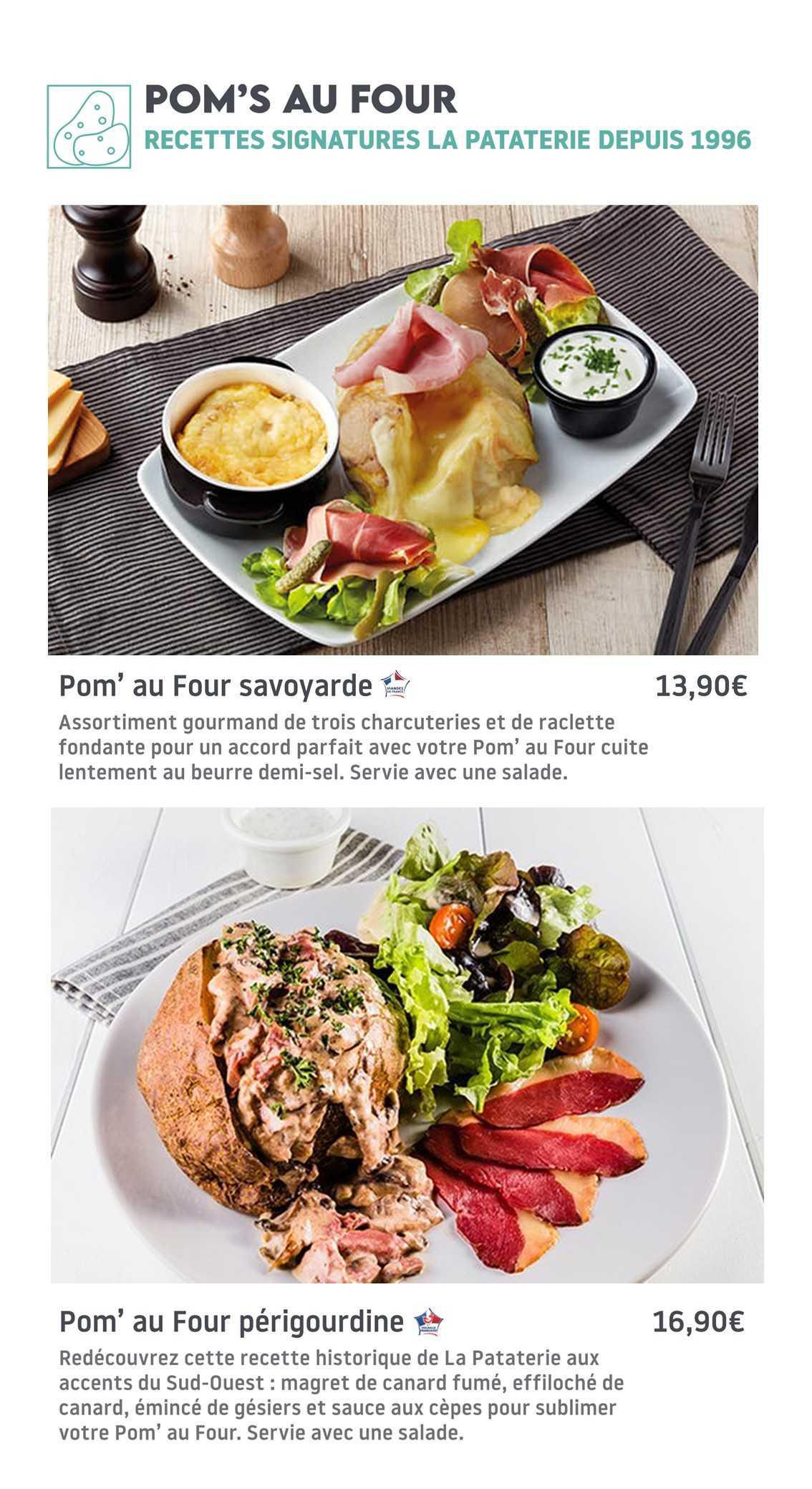 La PATATERIE : Carte Printemps Ete 2026