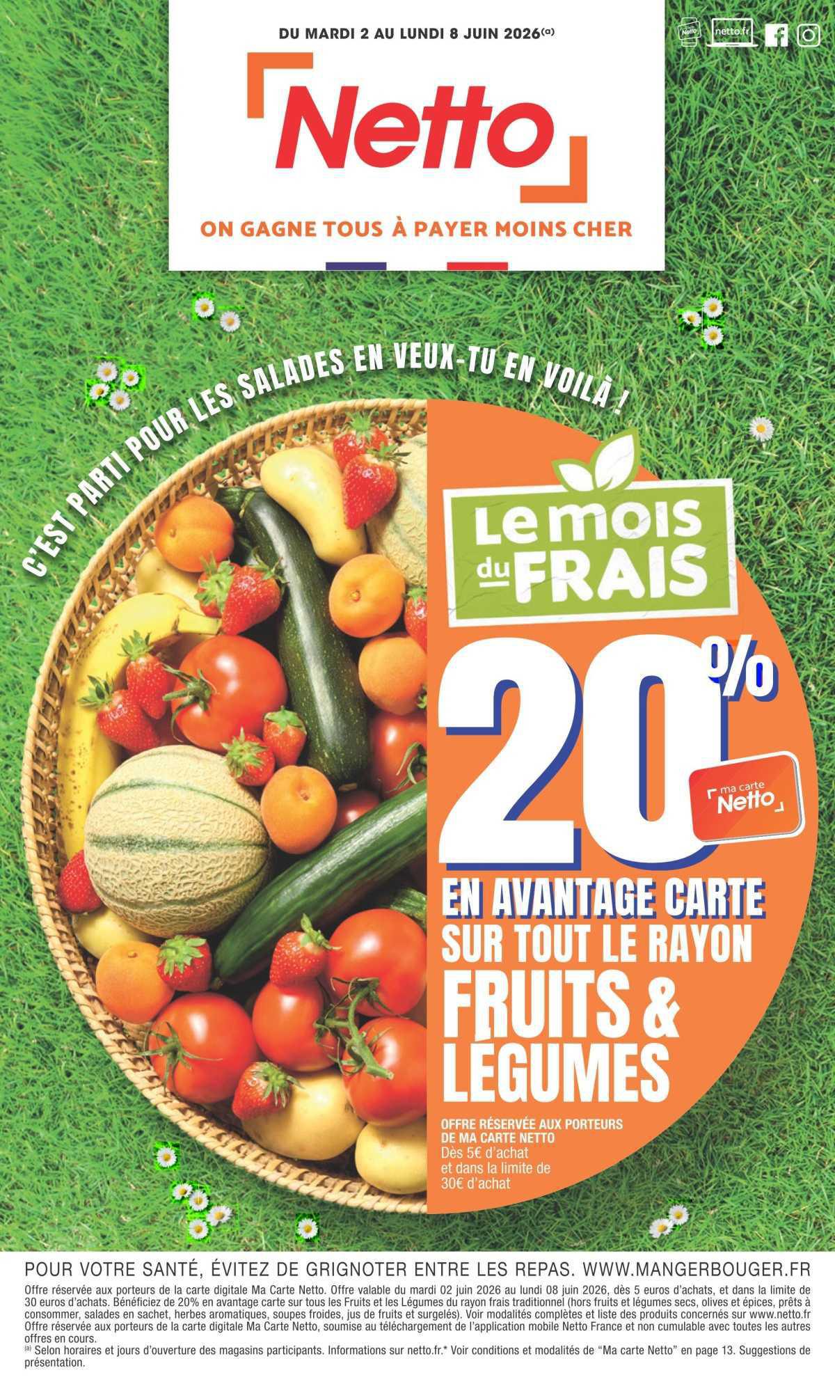 NETTO : Dépliant 'Le MOIS du FRAIS'
