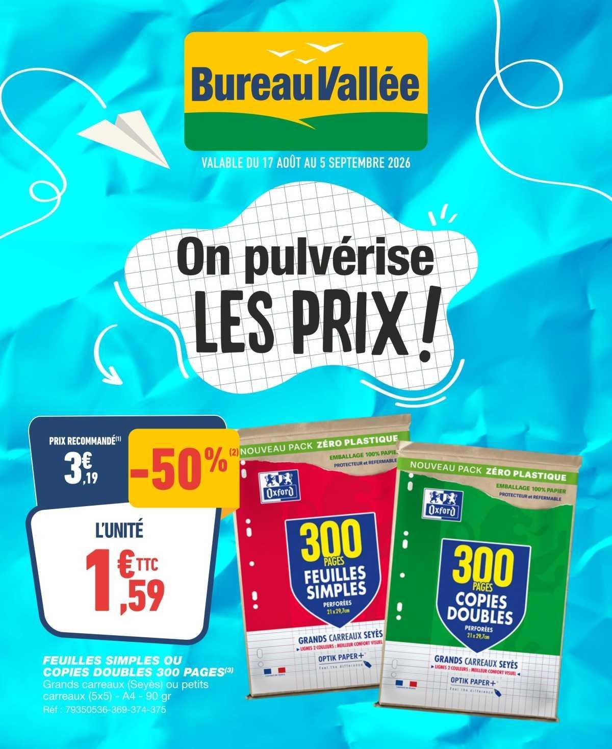 Bureau Vallée : On pulvérise LES PRIX !