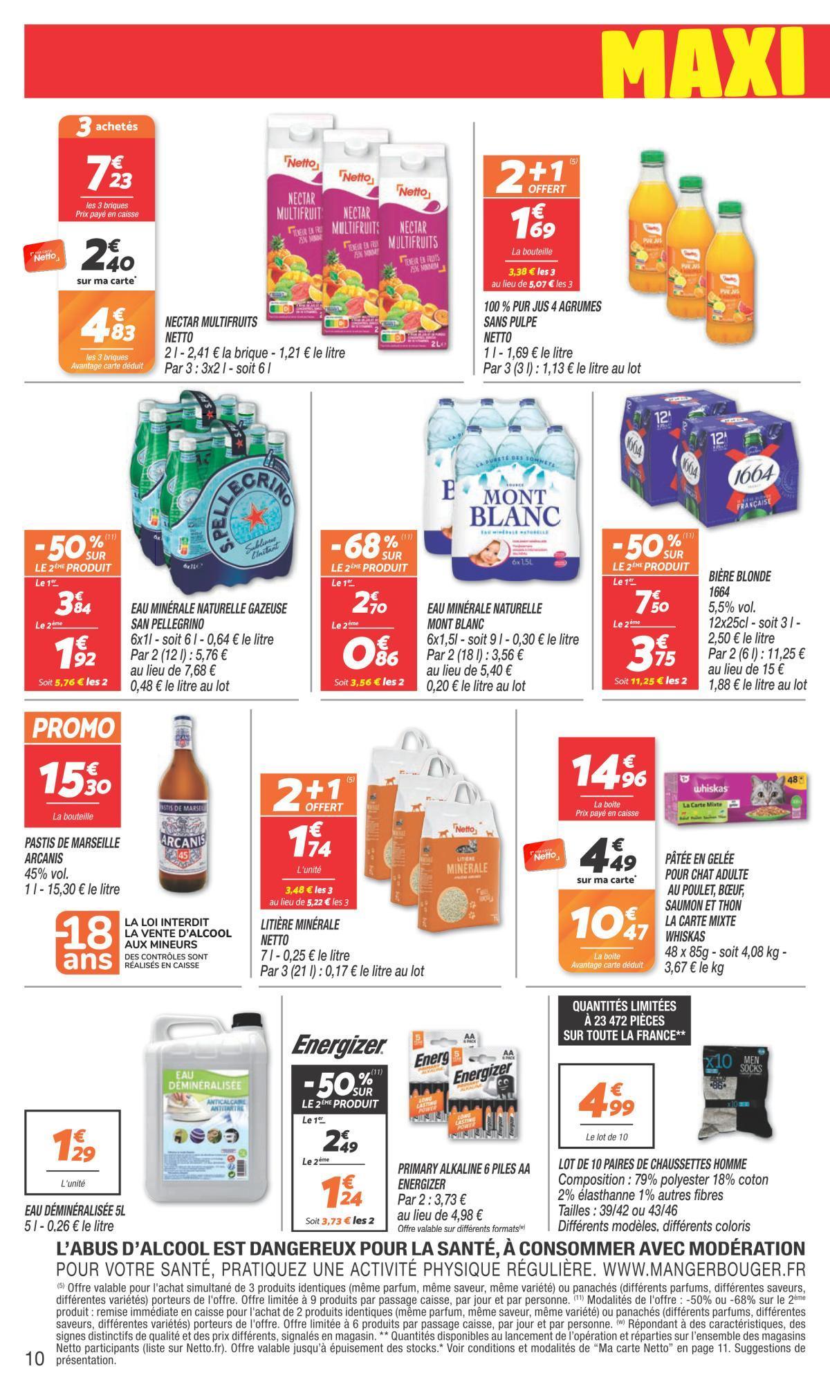 Netto : Maxi Volumes 'moins cher' du 1er au 14 septembre