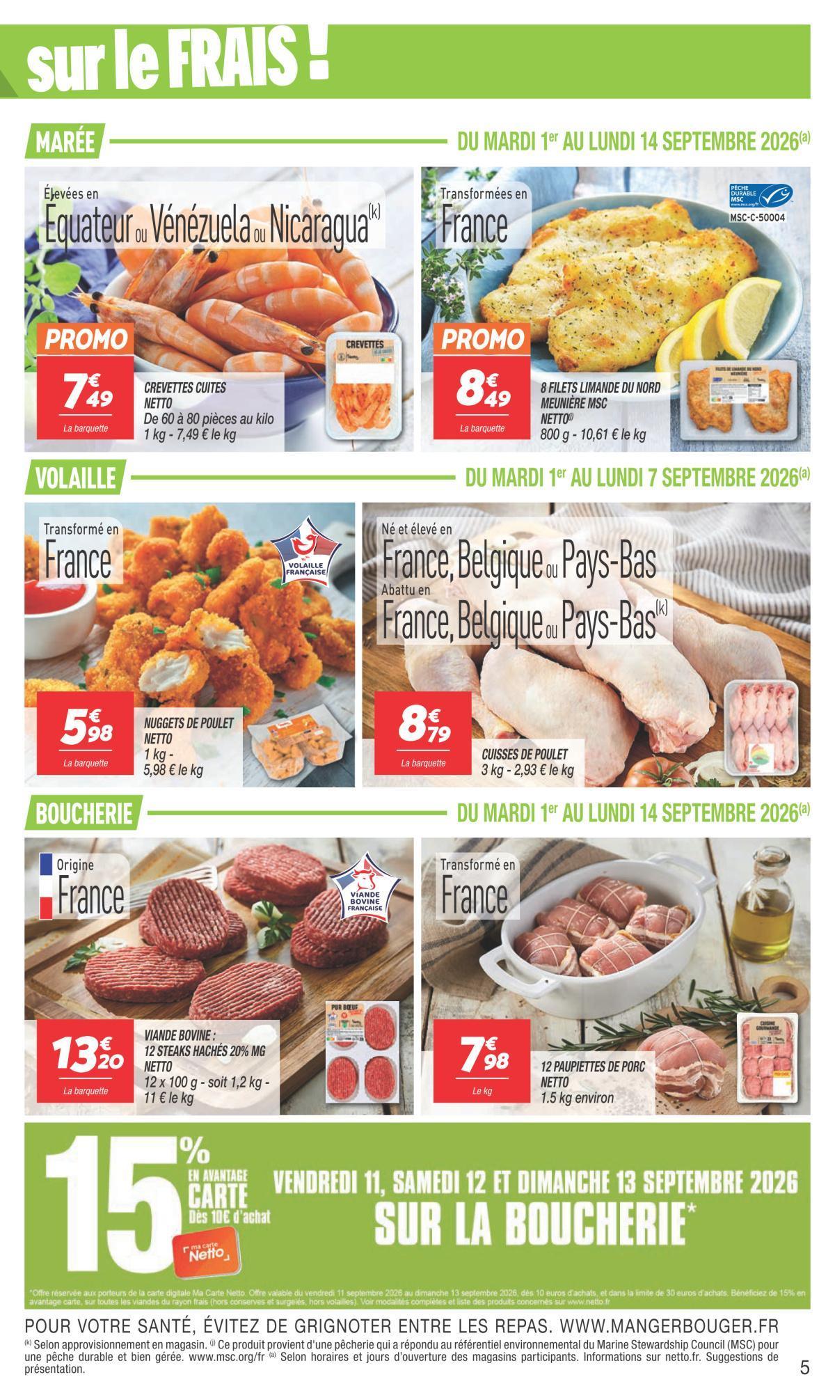 Netto : Maxi Volumes 'moins cher' du 1er au 14 septembre