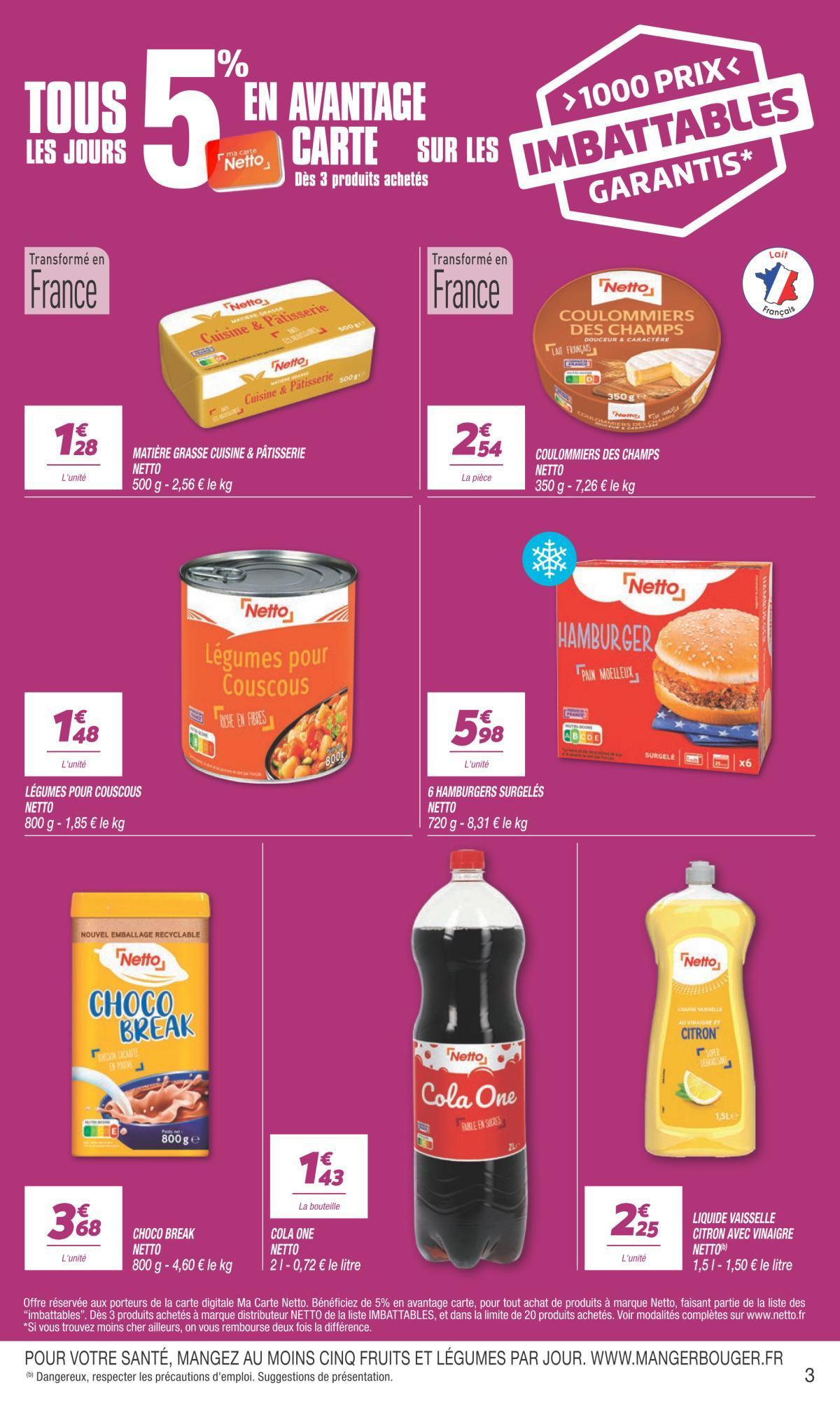 Netto : Maxi Volumes 'moins cher' du 1er au 14 septembre