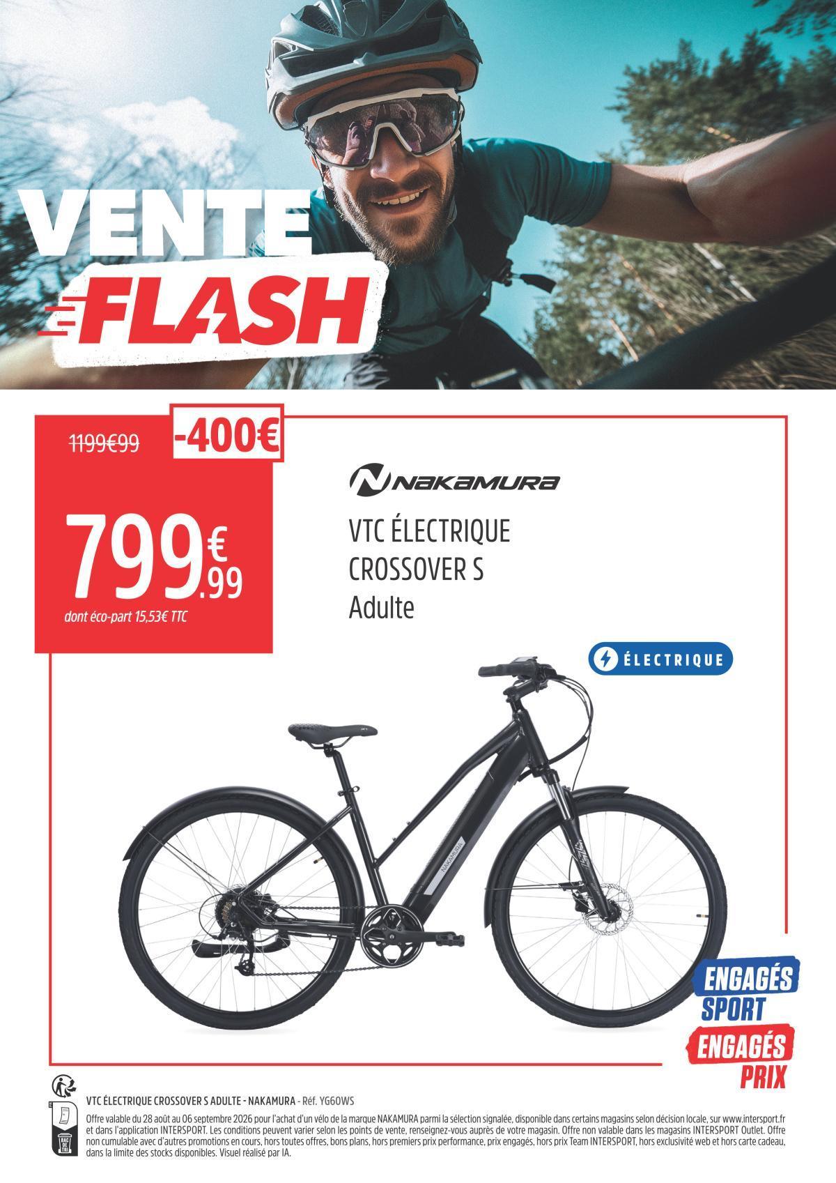 Intersport : Les Offres Flash mobilité jusqu'au 6 septembre