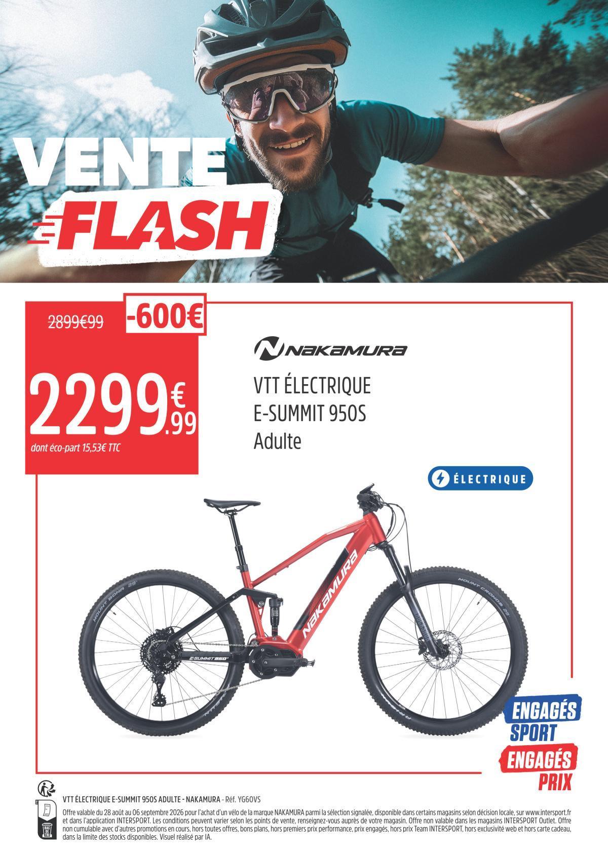 Intersport : Les Offres Flash mobilité jusqu'au 6 septembre