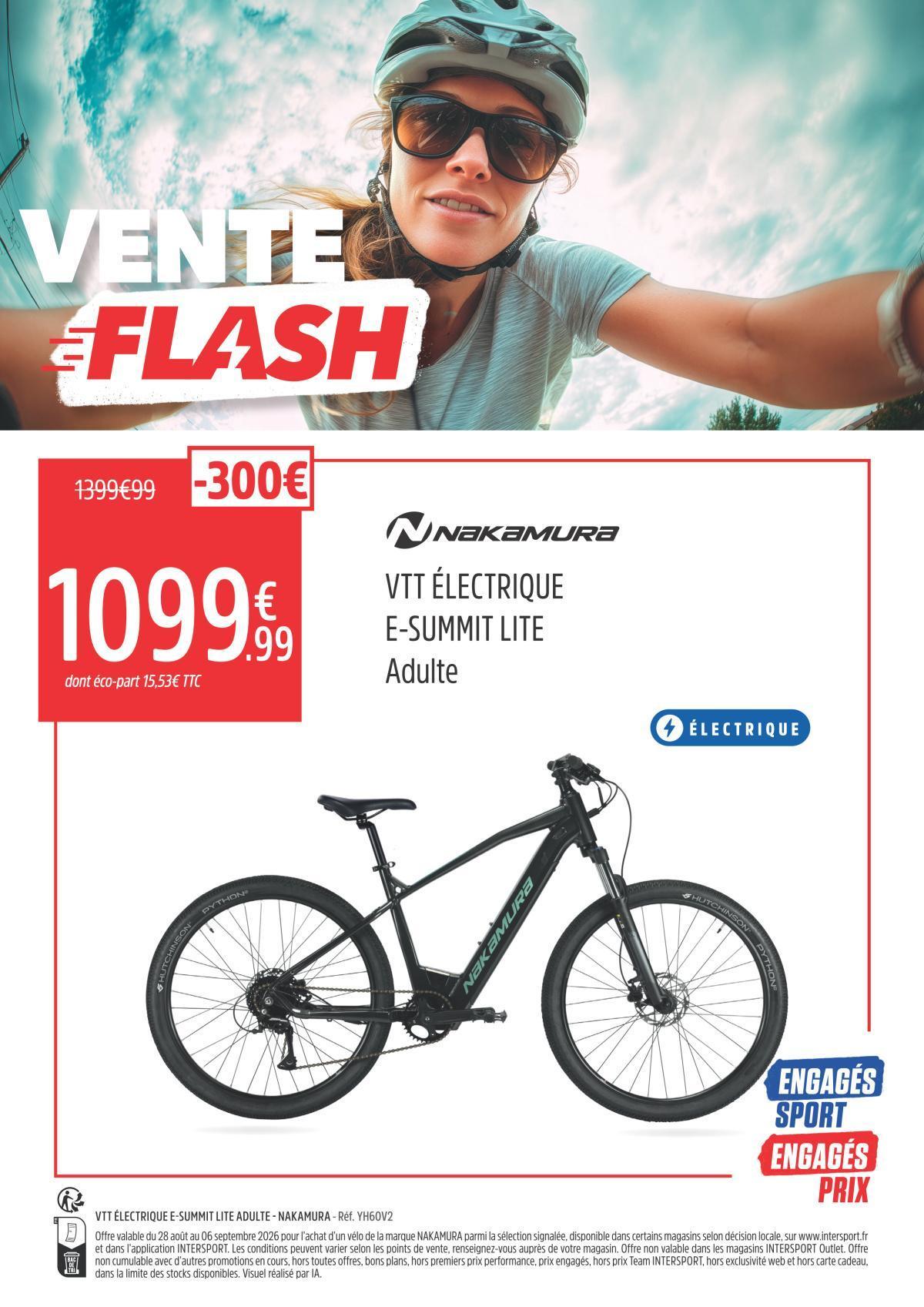 Intersport : Les Offres Flash mobilité jusqu'au 6 septembre
