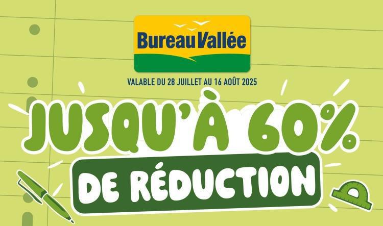 Bureau Vallée : Dépliant Rentrée jusqu'à -60%