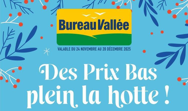 Bureau Vallée : Des Prix Bas plein la Hotte ! Jusqu'au 20 décembre
