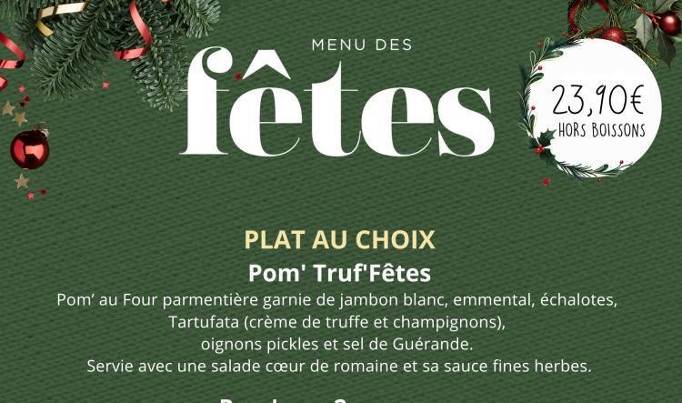 Menu des Fêtes de la Pataterie