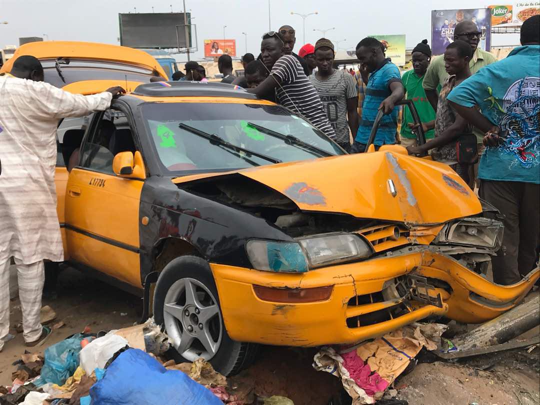 Un accident sur la route de Yoff fait plusieurs blessés