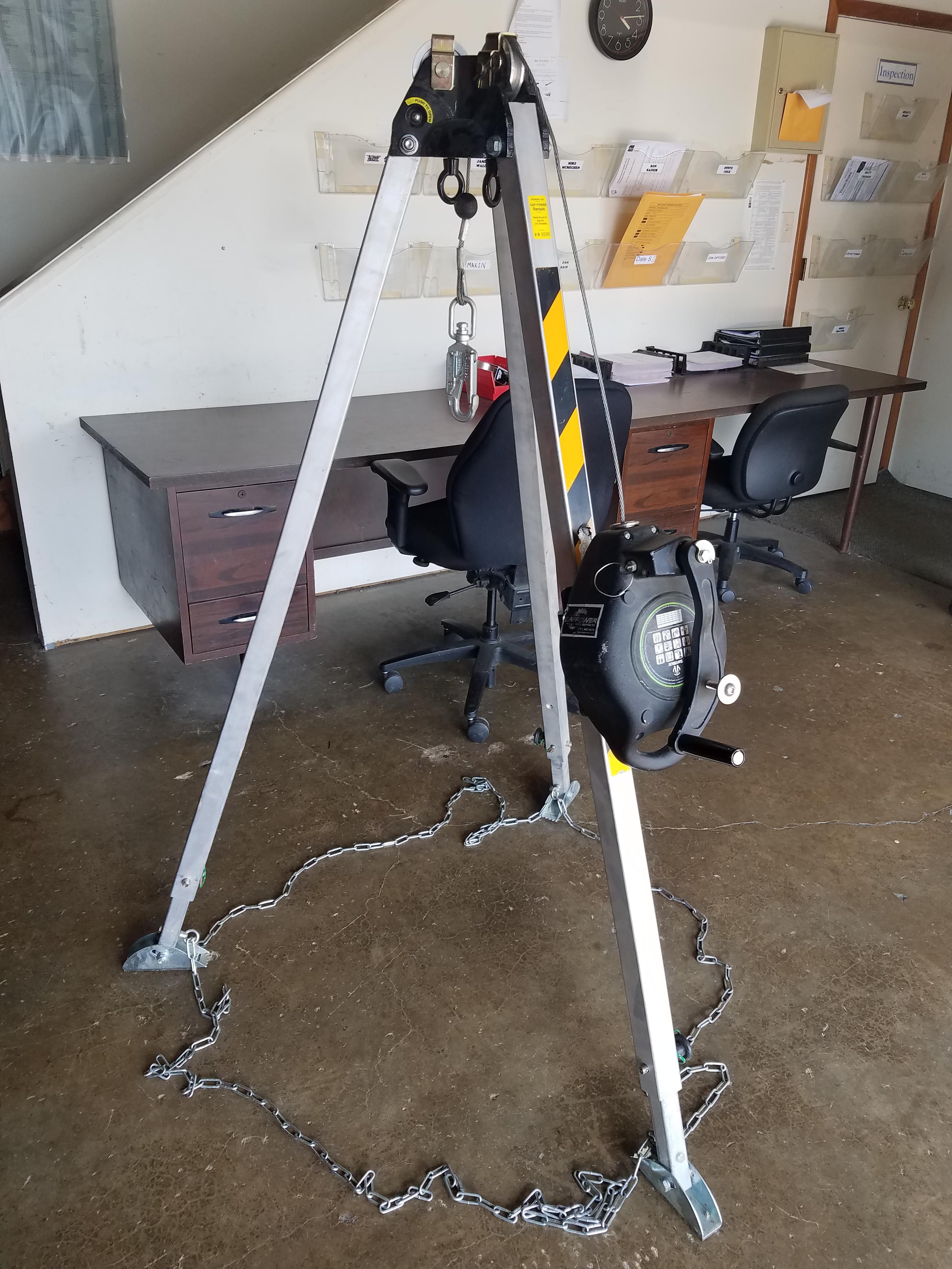 WE OWN/LOAN: Tri-Pod Rescue/Hoisting Equipment