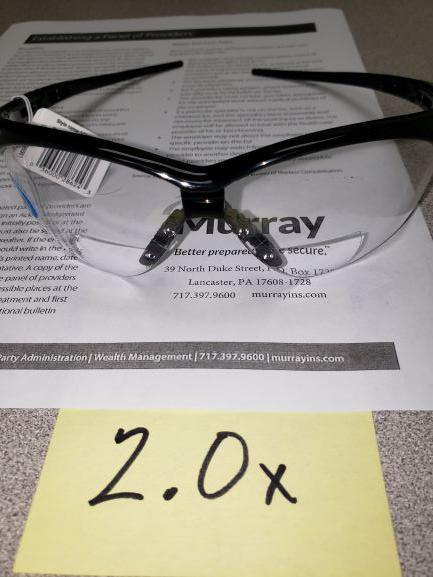 SHOP SUPPLY: Safety 1.5 & 2.0 Reader Glasses