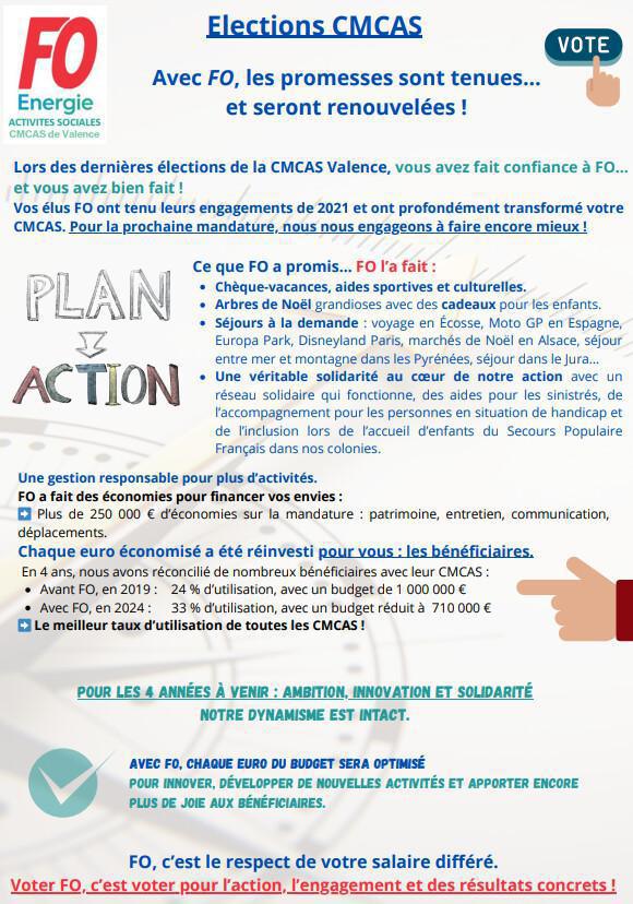 Avec FO promesses tenues!!