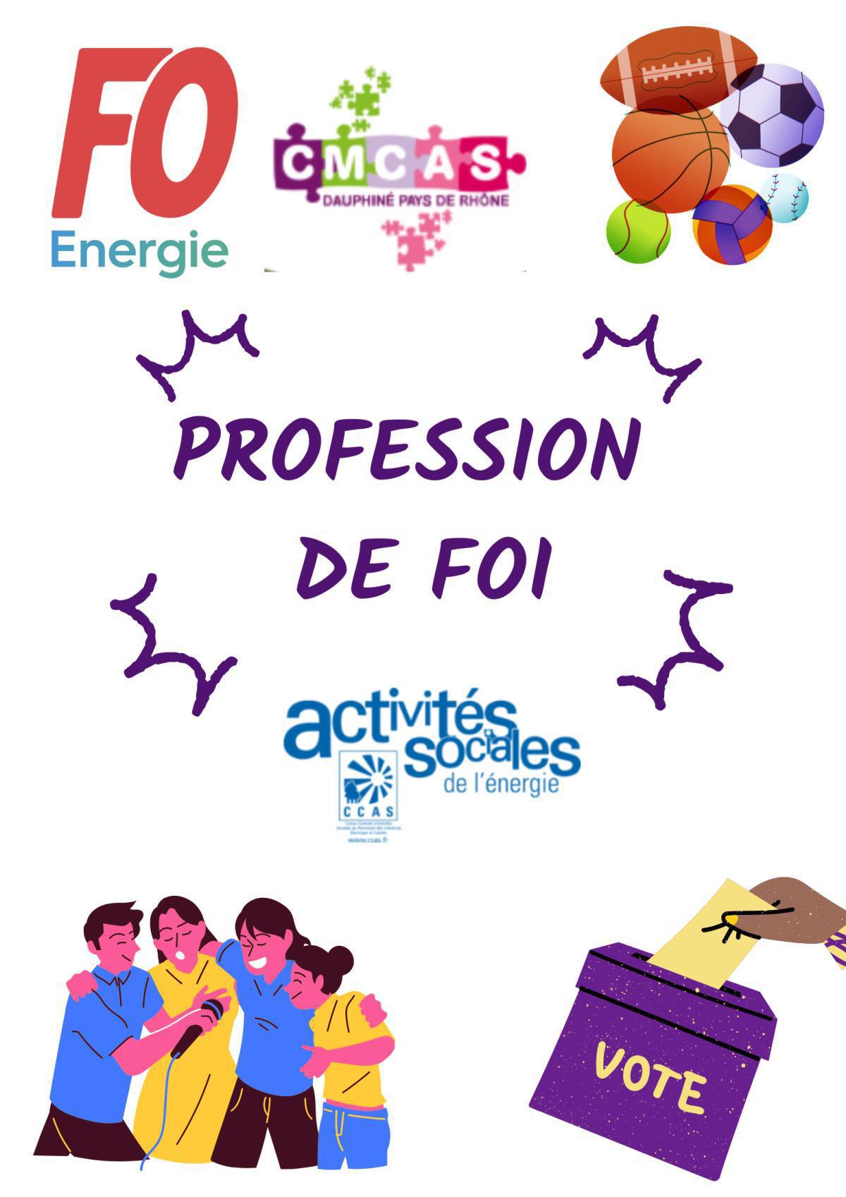 Profession de foi FO CMCAS DPR