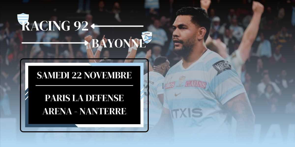 RACING 92 - BAYONNE 🏉
