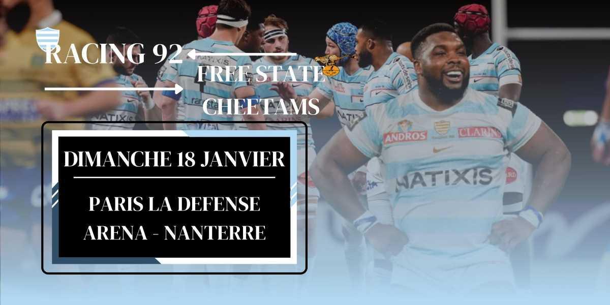 RACING 92 - FREE STATE CHEETAMS 🏉