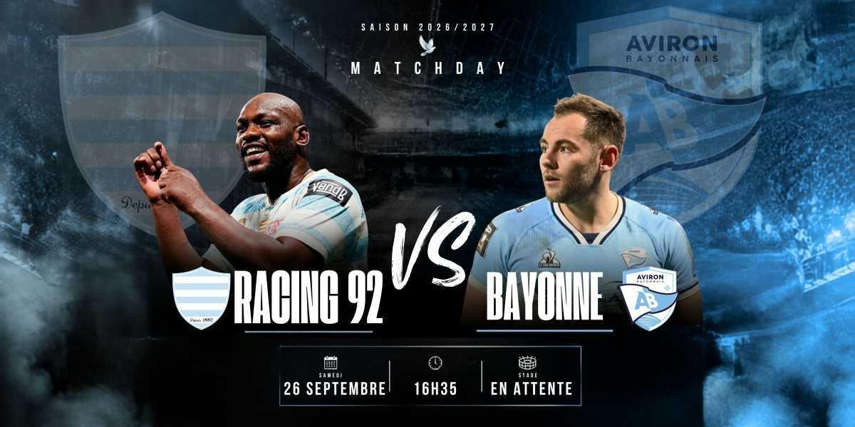 RACING 92 - BAYONNE 🏉
