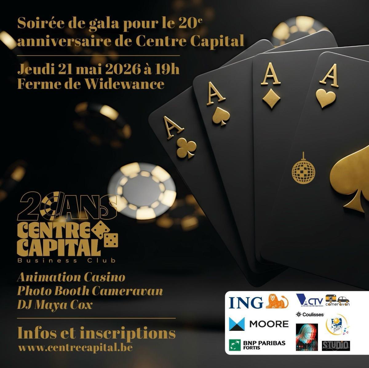 Soirée de gala 20e anniversaire Centre Capital Soirée de gala 20e anniversaire Centre Capital