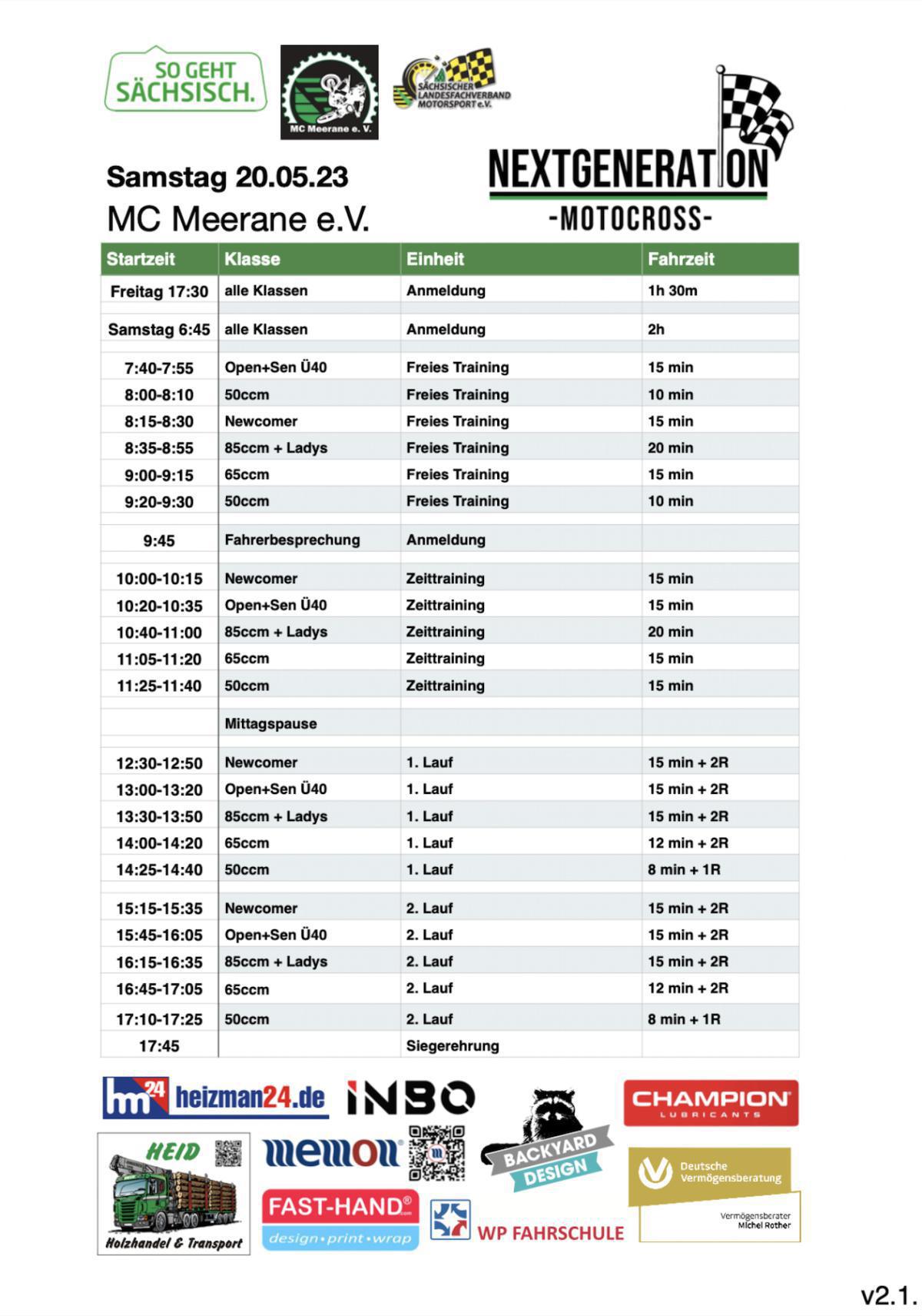 PR: Vorschau Meerane NGMX 2023 PR: Vorschau Meerane NGMX 2023