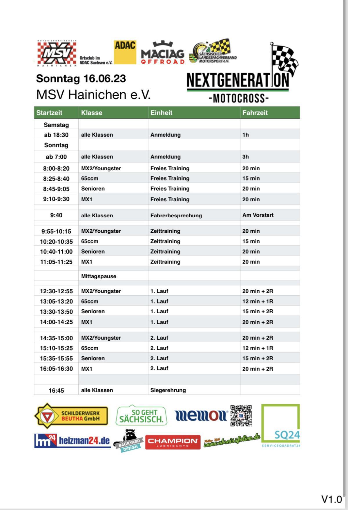 Vorschau: Motocross in Hainichen