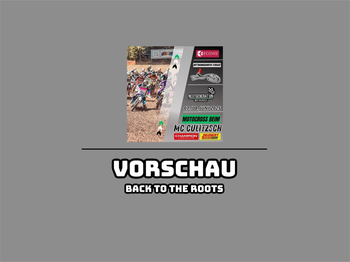 Vorschau: Back to the Roots - MC Culitzsch e.V.