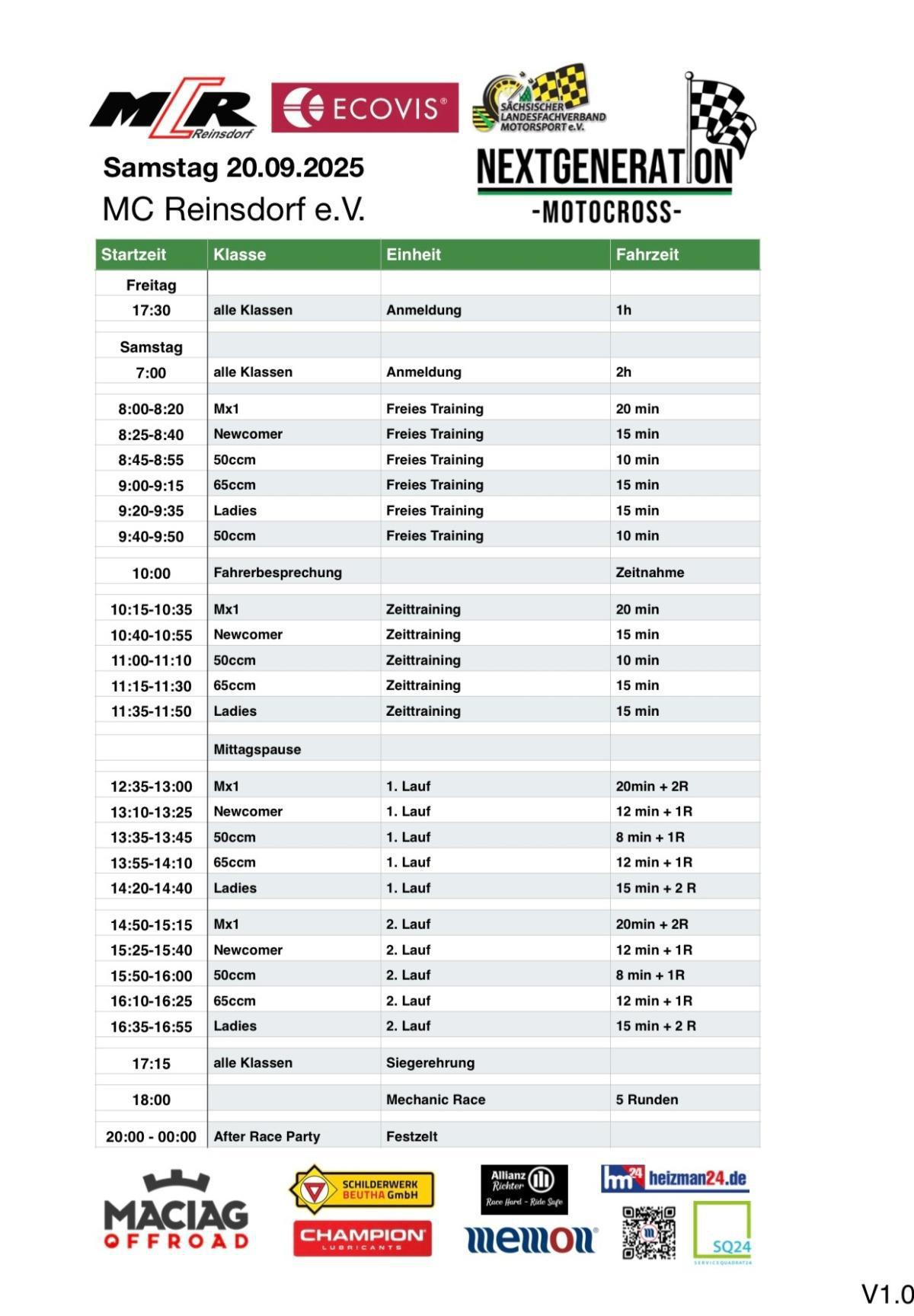 Vorschau: Das NGMX Finale 2025 - beim MC Reinsdorf e.V. Vorschau: Das NGMX Finale 2025 - beim MC Reinsdorf e.V.