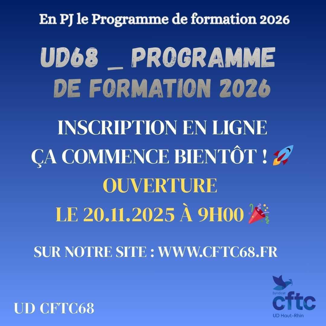 UD68 - PROGRAMME DE FORMATION 2026