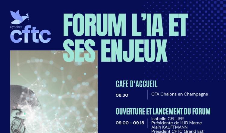 📱 Forum "L'IA et ses enjeux" - 17 octobre 2025 à Chalons