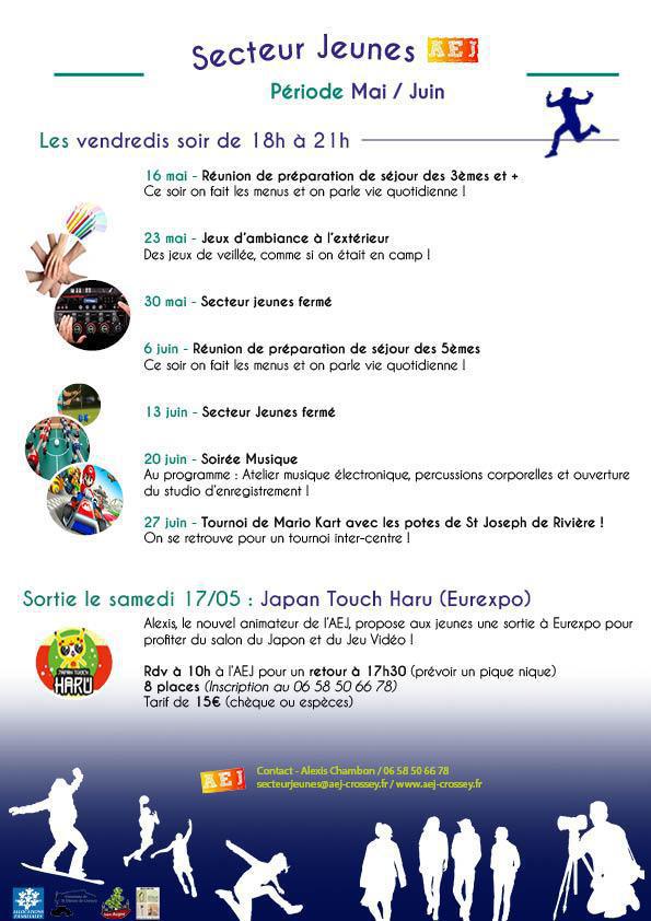 Programme Mai Juin (cliquez ici)