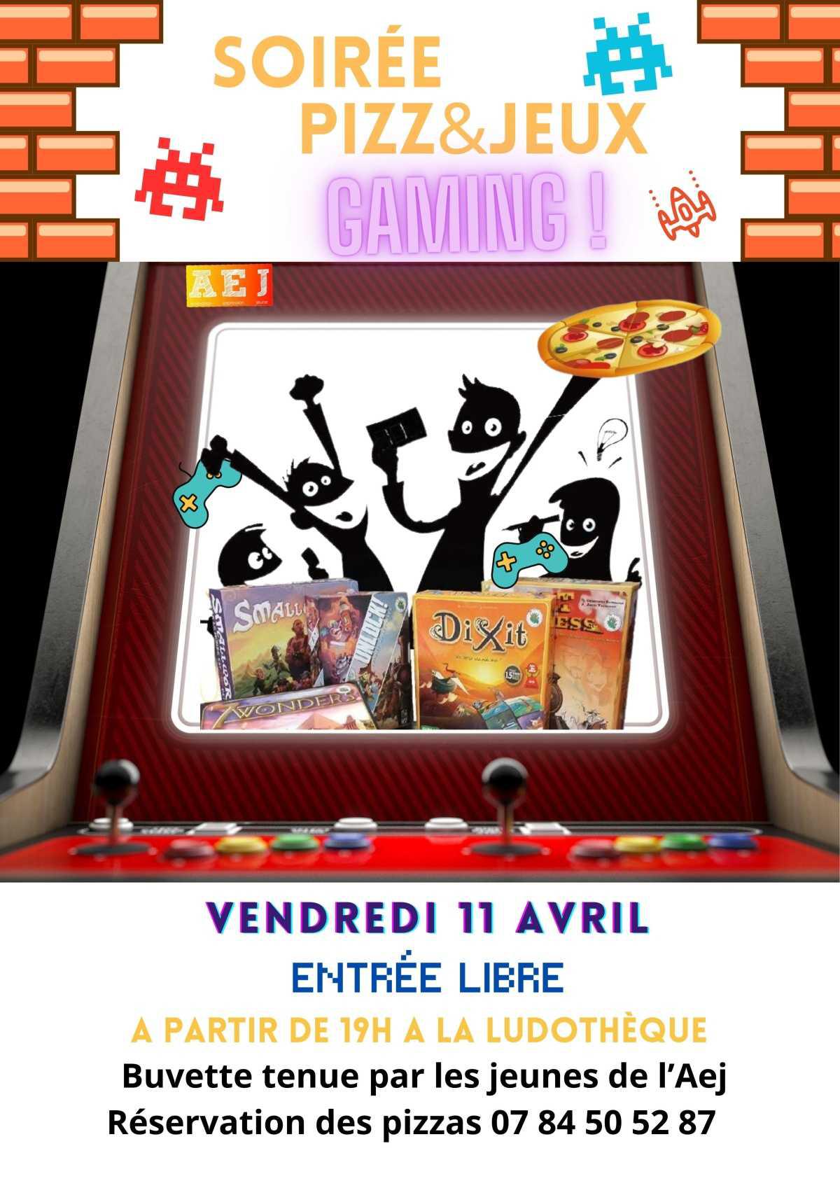 Soirée Pizz'&Jeux AVRIL