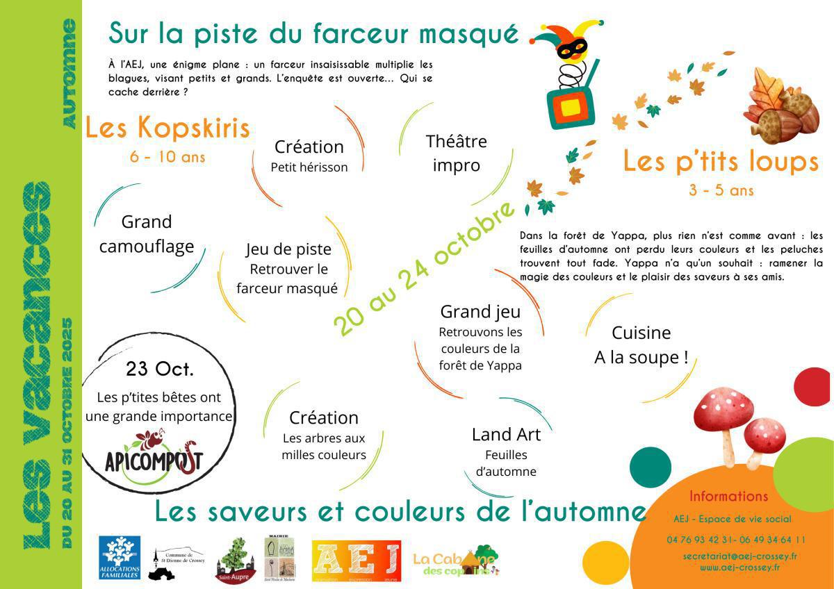 Ouverture des inscriptions Vacances scolaires d'automne 2025