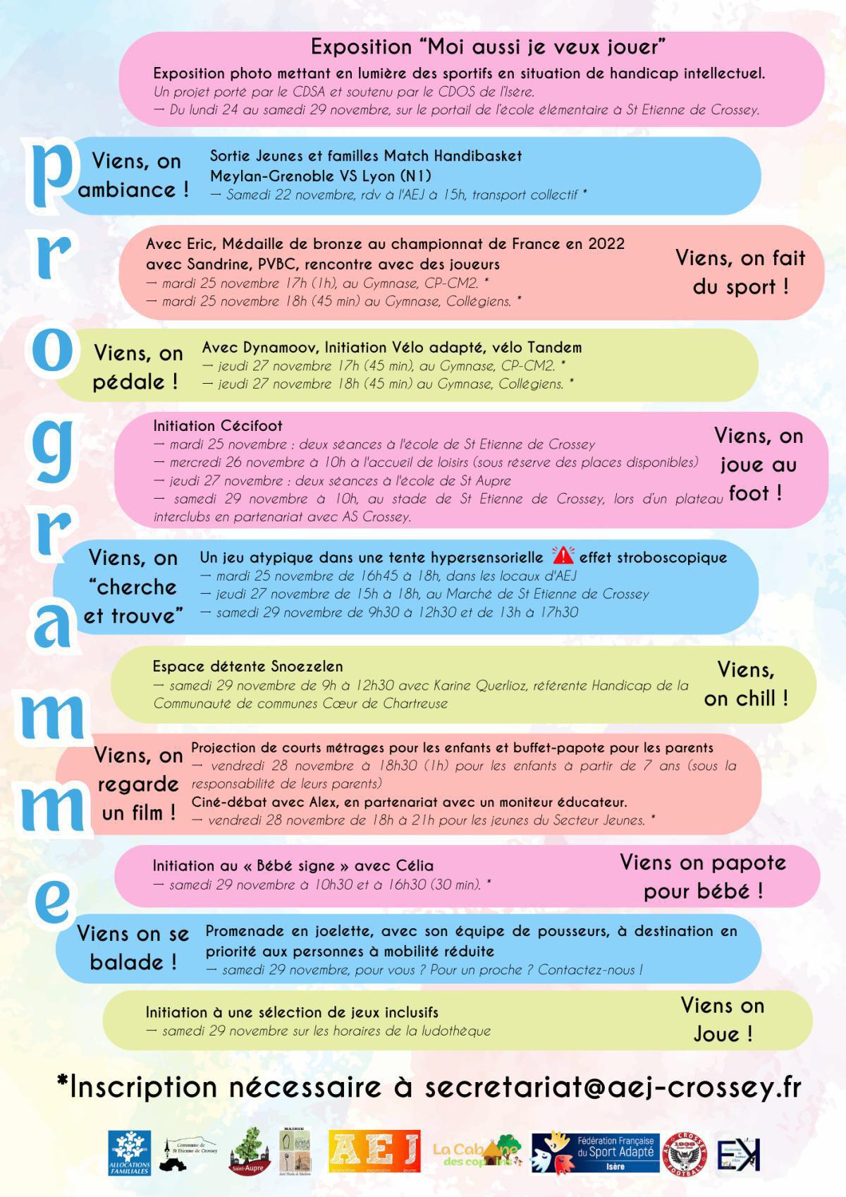 Allez Viens ! Semaine thématique : Inclusion