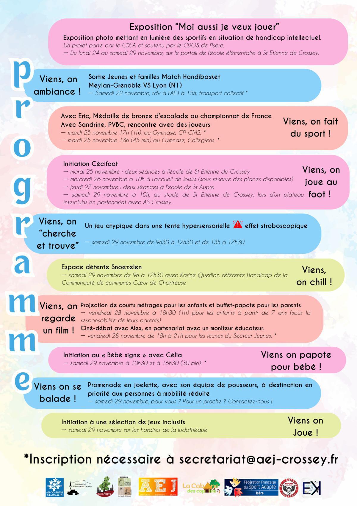 Allez Viens ! Semaine thématique : Inclusion