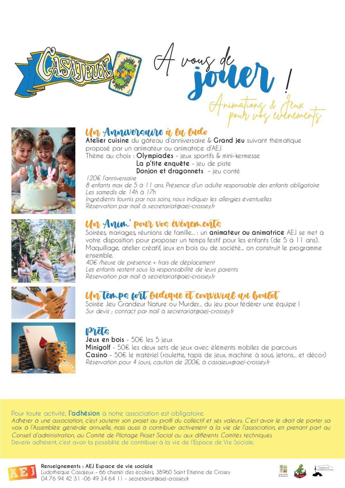 Animations et Jeux pour vos évènements